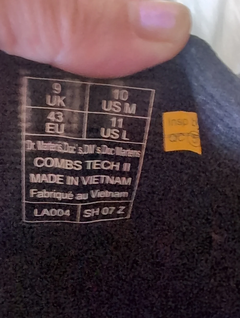 Dr. Martens Black Combs Tech Boots.